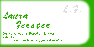 laura ferster business card